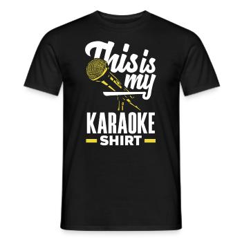 Chanteur de karaoké Chanteur de karaoké Musique - T-shirt homme - noir - Devant - AI Model Male 178 light (178cm)