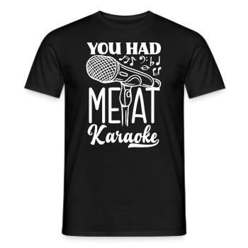 Chanteur de karaoké Chanteur de karaoké Musique - T-shirt homme - noir - Devant - AI Model Male 178 light (178cm)