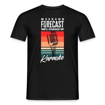 Chanteur de karaoké Chanteur de karaoké Musique - T-shirt homme - noir - Devant - AI Model Male 178 light (178cm)