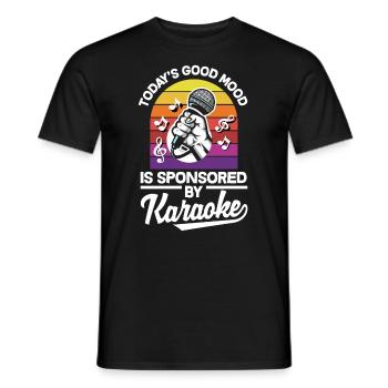 Chanteur de karaoké Chanteur de karaoké Musique - T-shirt homme - noir - Devant - AI Model Male 178 light (178cm)