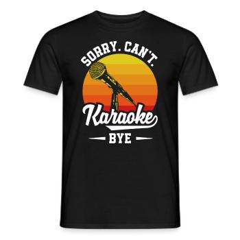 Chanteur de karaoké Chanteur de karaoké Musique - T-shirt homme - noir - Devant - AI Model Male 178 light (178cm)