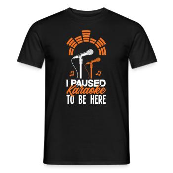 Chanteur de karaoké Chanteur de karaoké Musique - T-shirt homme - noir - Devant - AI Model Male 178 light (178cm)