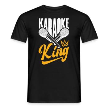 Chanteur de karaoké Chanteur de karaoké Musique - T-shirt homme - noir - Devant - AI Model Male 178 light (178cm)