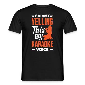 Chanteur de karaoké Chanteur de karaoké Musique - T-shirt homme - noir - Devant - AI Model Male 178 light (178cm)