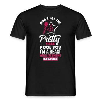 Chanteur de karaoké Chanteur de karaoké Musique - T-shirt homme - noir - Devant - AI Model Male 178 light (178cm)
