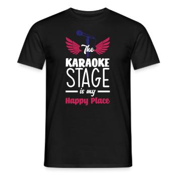 Chanteur de karaoké Chanteur de karaoké Musique - T-shirt homme - noir - Devant - AI Model Male 178 light (178cm)