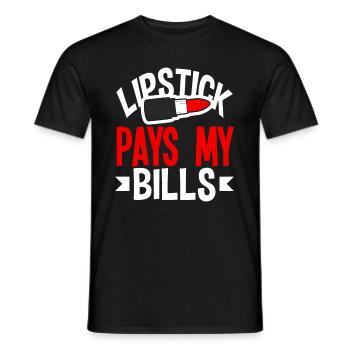 Lustiges Make Up Artist Maskenbildner Geschenk - Männer T-Shirt - Schwarz - Vorne - AI Model Male 178 light (178cm)