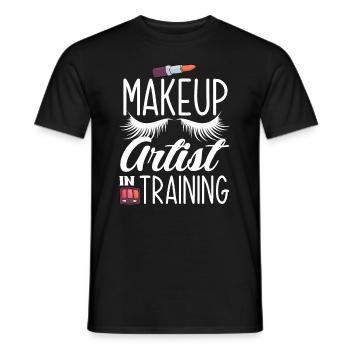 Lustiges Make Up Artist Maskenbildner Geschenk - Männer T-Shirt - Schwarz - Vorne - AI Model Male 178 light (178cm)