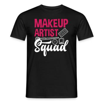 Lustiges Make Up Artist Maskenbildner Geschenk - Männer T-Shirt - Schwarz - Vorne - AI Model Male 178 light (178cm)