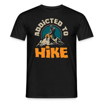 Cadeau de randonnée drôle - T-shirt homme - noir - Devant - AI Model Male 178 light (178cm)