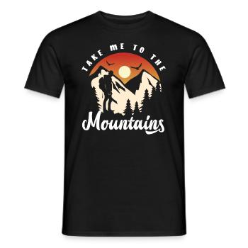 Cadeau de randonnée drôle - T-shirt homme - noir - Devant - AI Model Male 178 light (178cm)