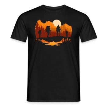 Cadeau de randonnée drôle - T-shirt homme - noir - Devant - AI Model Male 178 light (178cm)