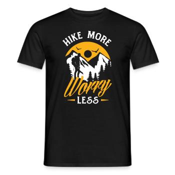 Cadeau de randonnée drôle - T-shirt homme - noir - Devant - AI Model Male 178 light (178cm)