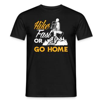 Cadeau de randonnée drôle - T-shirt homme - noir - Devant - AI Model Male 178 light (178cm)
