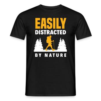 Cadeau de randonnée drôle - T-shirt homme - noir - Devant - AI Model Male 178 light (178cm)