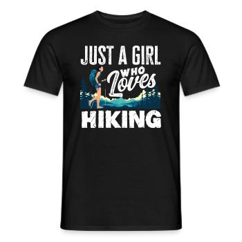 Cadeau de randonnée drôle - T-shirt homme - noir - Devant - AI Model Male 178 light (178cm)