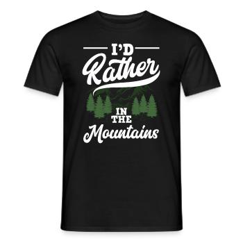 Cadeau de randonnée drôle - T-shirt homme - noir - Devant - AI Model Male 178 light (178cm)