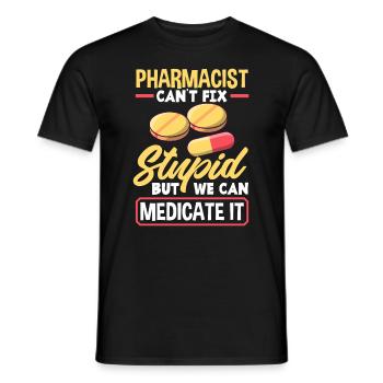 Apothecary Apothecary Apothecary Pharmacy Gift - Men's T-Shirt - black - Front - AI Model Male 178 light (178cm)