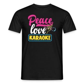 Chanteur de karaoké Chanteur de karaoké Musique - T-shirt homme - noir - Devant - AI Model Male 178 light (178cm)