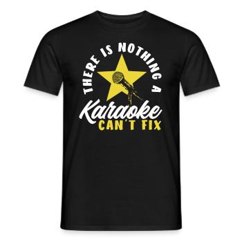 Chanteur de karaoké Chanteur de karaoké Musique - T-shirt homme - noir - Devant - AI Model Male 178 light (178cm)