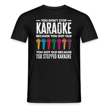 Chanteur de karaoké Chanteur de karaoké Musique - T-shirt homme - noir - Devant - AI Model Male 178 light (178cm)