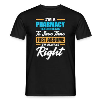 Apothecary Apothecary Apothecary Pharmacy Gift - Men's T-Shirt - black - Front - AI Model Male 178 light (178cm)