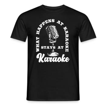 Chanteur de karaoké Chanteur de karaoké Musique - T-shirt homme - noir - Devant - AI Model Male 178 light (178cm)