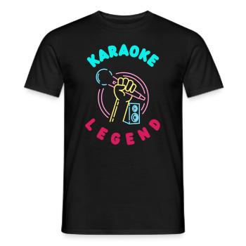 Chanteur de karaoké Chanteur de karaoké Musique - T-shirt homme - noir - Devant - AI Model Male 178 light (178cm)