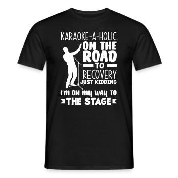 Chanteur de karaoké Chanteur de karaoké Musique - T-shirt homme - noir - Devant - AI Model Male 178 light (178cm)