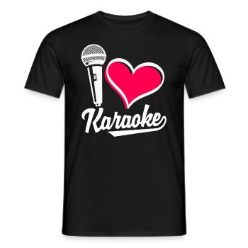 Chanteur de karaoké Chanteur de karaoké Musique - T-shirt homme - noir - Devant - AI Model Male 178 light (178cm)