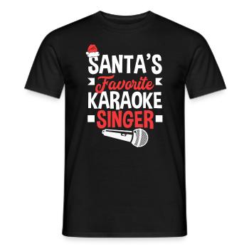 Chanteur de karaoké Chanteur de karaoké Musique - T-shirt homme - noir - Devant - AI Model Male 178 light (178cm)