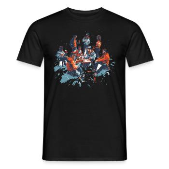 Winterhüttenparty Bier Skifahrer Ski - Männer T-Shirt - Schwarz - Vorne - AI Model Male 178 light (178cm)