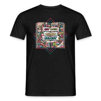 Mädchen Scrapbooking Enthusiast Scrapbook - Männer T-Shirt - Schwarz - Vorne - AI Model Male 178 light (178cm)