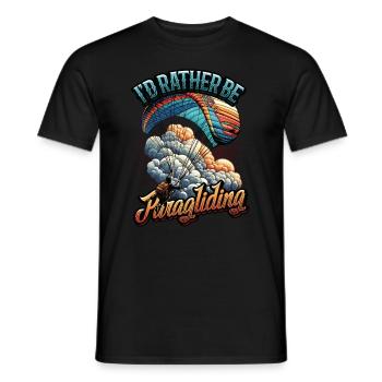 Fallschirmspringen Parachute Skydiving Paraglider - Männer T-Shirt - Schwarz - Vorne - AI Model Male 178 light (178cm)