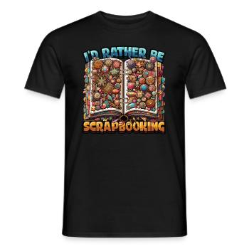 Mädchen Scrapbooking Enthusiast Scrapbook - Männer T-Shirt - Schwarz - Vorne - AI Model Male 178 light (178cm)
