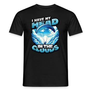 Fallschirmspringen Parachute Skydiving Paraglider - Männer T-Shirt - Schwarz - Vorne - AI Model Male 178 light (178cm)