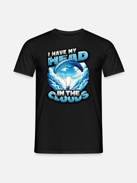 Skydiving Parachute Skydiving Paragliding - Men's T-Shirt - black
