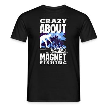 Magnetfischen Detektion Schatzsuche - Männer T-Shirt - Schwarz - Vorne - AI Model Male 178 light (178cm)