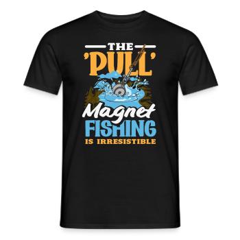 Magnetfischen Detektion Schatzsuche - Männer T-Shirt - Schwarz - Vorne - AI Model Male 178 light (178cm)