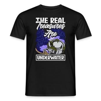 Magnetfischen Detektion Schatzsuche - Männer T-Shirt - Schwarz - Vorne - AI Model Male 178 light (178cm)