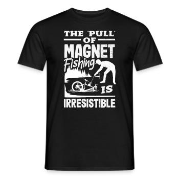 Magnetfischen Detektion Schatzsuche - Männer T-Shirt - Schwarz - Vorne - AI Model Male 178 light (178cm)