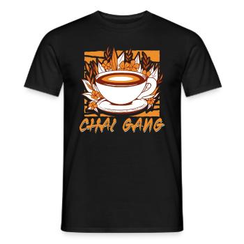 Chai gang - Men's T-Shirt - black - Front - AI Model Male 178 light (178cm)