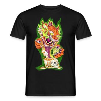 Cateat - Men's T-Shirt - black - Front - AI Model Male 178 light (178cm)