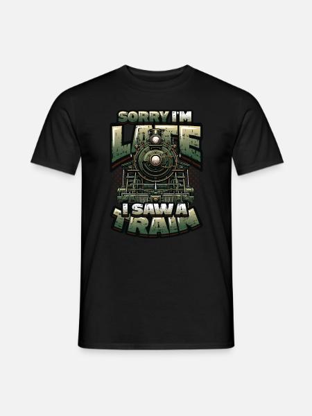 Trainspotting Train Lovers Trains - Men's T-Shirt - black