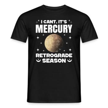 Rückläufige Planeten Merkur Rückläufig - Männer T-Shirt - Schwarz - Vorne - AI Model Male 178 light (178cm)