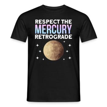 Rückläufige Planeten Merkur Rückläufig - Männer T-Shirt - Schwarz - Vorne - AI Model Male 178 light (178cm)