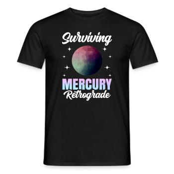 Rückläufige Planeten Merkur Rückläufig - Männer T-Shirt - Schwarz - Vorne - AI Model Male 178 light (178cm)