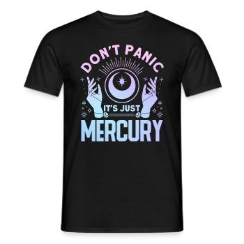 Rückläufige Planeten Merkur Rückläufig - Männer T-Shirt - Schwarz - Vorne - AI Model Male 178 light (178cm)