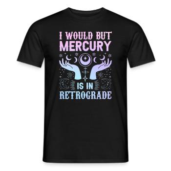 Retrograde planets Mercury retrograde - Men's T-Shirt - black - Front - AI Model Male 178 light (178cm)