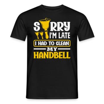 Choral Musical Instrument Hand Bell - Men's T-Shirt - black - Front - AI Model Male 178 light (178cm)